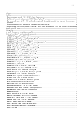 De La Guerre De 1914-1918 Dans L’Église : 79 Personnes