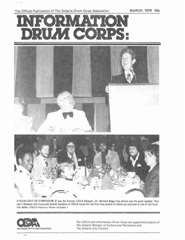 Information Drum Corps, March 1976