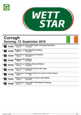 Curragh Sonntag, 15