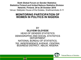 Women in Politics in Nigeria