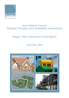 Arun District Council Strategic Housing Land Availability Assessment
