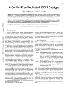 A Conflict-Free Replicated JSON Datatype