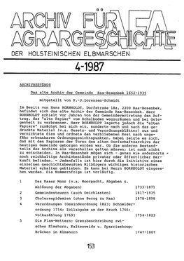 Der Holsteinischen Elbmarschen 4-1987