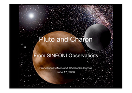 Resolved Spectroscopy of Pluto and Charon