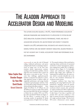 The Aladdin Approach to Accelerator Design and Modeling