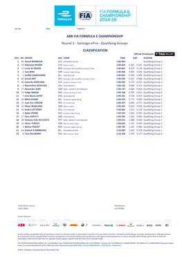 CLASSIFICATION Round 3