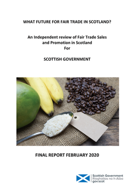 What Future for Fair Trade in Scotland?