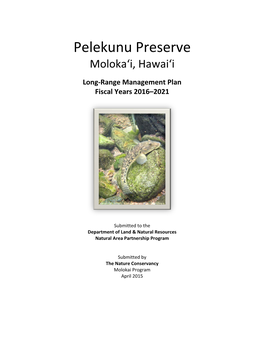 Pelekunu Preserve Moloka‘I, Hawai‘I