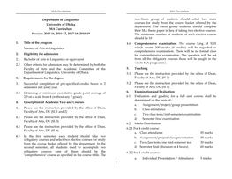 Department of Linguistics Non-Thesis Group of Students Should Select Two More Courses for Study from the Course Basket Offered by the University of Dhaka Department