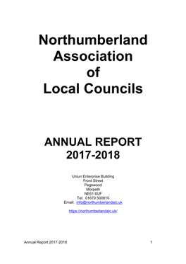 Northumberland Association of Local Councils