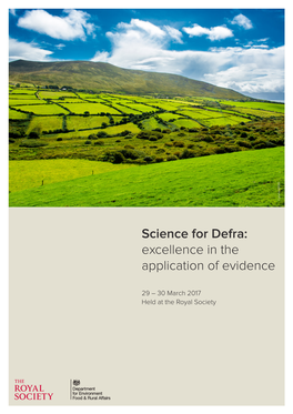 Science for Defra: Excellence in the Application of Evidence