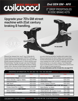 Upgrade Your 70'S GM Street Machine with 21St Century Braking & Handling