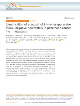 Identification of a Subset of Immunosuppressive P2RX1