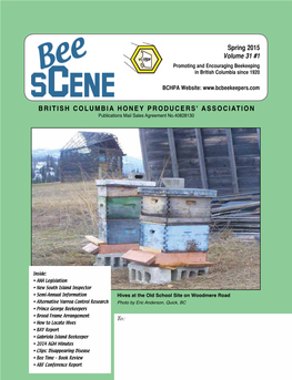 Spring 2015 Volume 31 #1 British Columbia Honey Producers