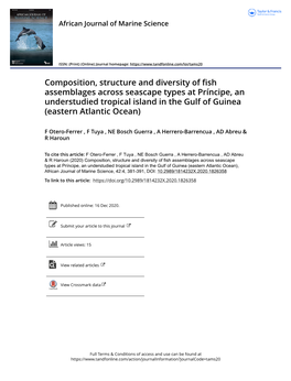 Composition, Structure and Diversity of Fish Assemblages Across Seascape