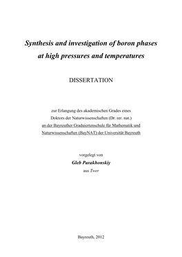 Phase Diagram of Boron Is Constructed