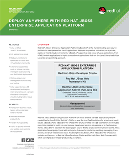 Deploy Anywhere with Red Hat Jboss Enterprise Application Platform