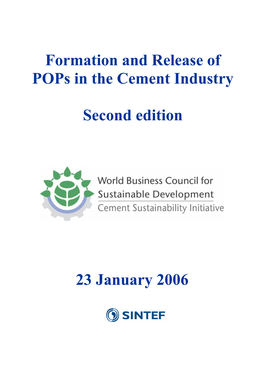 POP's Emissions from the Cement Industry