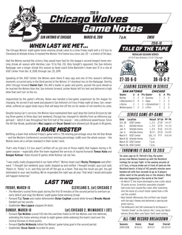 Chicago Wolves Game Notes SAN ANTONIO at CHICAGO MARCH 16, 2019 7 P.M