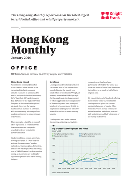 Hong Kong Monthly Report Looks at the Latest Digest in Residential, Office and Retail Property Markets