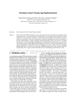 Checking Contact Tracing App Implementations