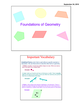 Foundations of Geometry