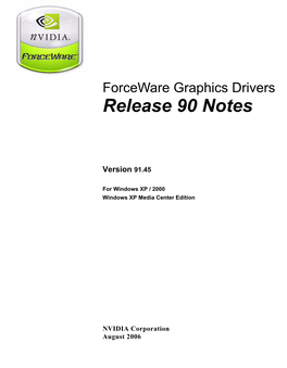 Release 90 Notes