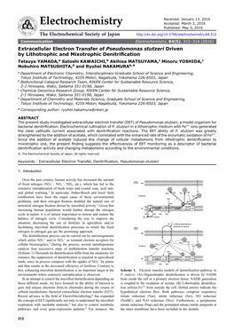 Extracellular Electron Transfer of Pseudomonas Stutzeri Driven By