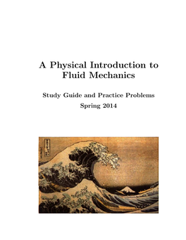 A Physical Introduction to Fluid Mechanics