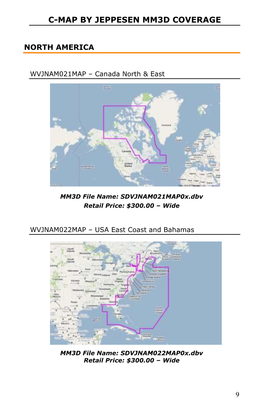 C-Map by Jeppesen Mm3d Coverage