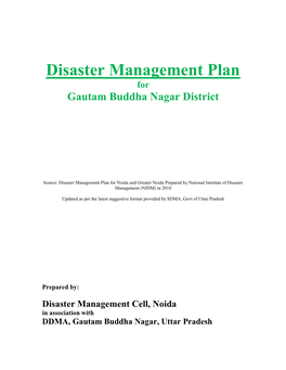 Disaster Management Plan for Gautam Buddha Nagar District