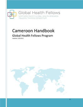 Cameroon Handbook Global Health Fellows Program Updated: 3/30/2015