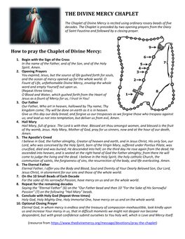 The Divine Mercy Chaplet