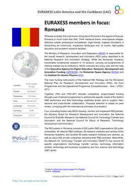 Focus on Romania