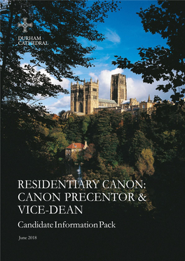 Residentiary Canon: Canon Precentor & Vice-Dean