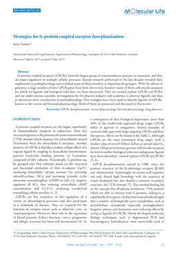 Strategies for G-Protein Coupled Receptor Deorphanization