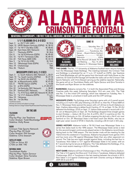 Crimson Tide Football Media Services