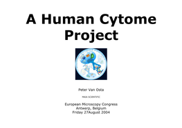 A Human Cytome Project