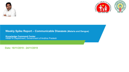 Weekly Spike Report – Communicable Diseases (Malaria and Dengue)
