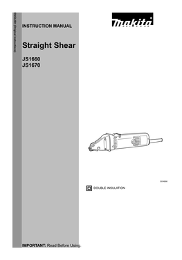 Straight Shear