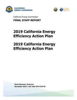 2019 California Energy Efficiency Action Plan