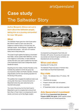 Case Study the Saltwater Story