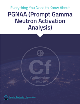 PGNAA (Prompt Gamma Neutron Activation Analysis) Everything You Need to Know About PGNAA (Prompt Gamma Neutron Activation Analysis)