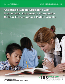 Assisting Students Struggling with Mathematics: Response to Intervention (Rti) for Elementary and Middle Schools