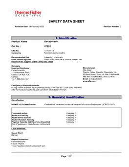 Safety Data Sheet