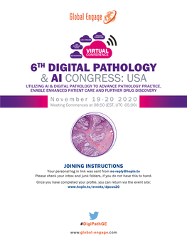 6Th Digital Pathology & Ai Congress