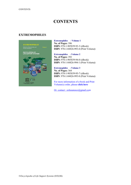 Extremophiles-Basic Concepts