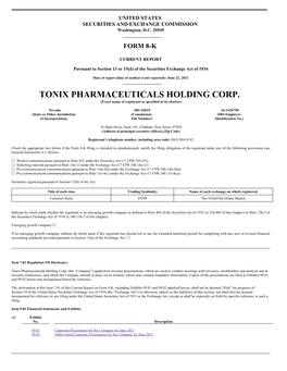 Tonix Pharmaceuticals Holding Corp. (TNXP)