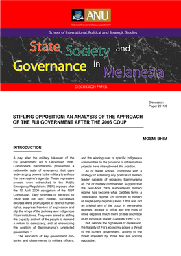 State Society and Governance in Melanesia