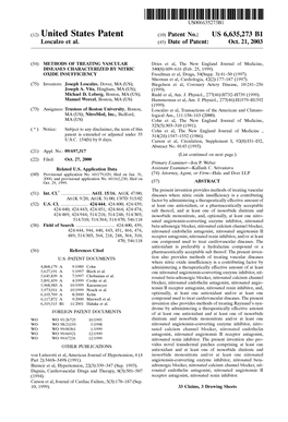 (12) United States Patent (10) Patent No.: US 6,635,273 B1 Loscalz0 Et Al